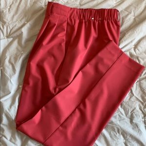 Worn once! High-rise slacks.